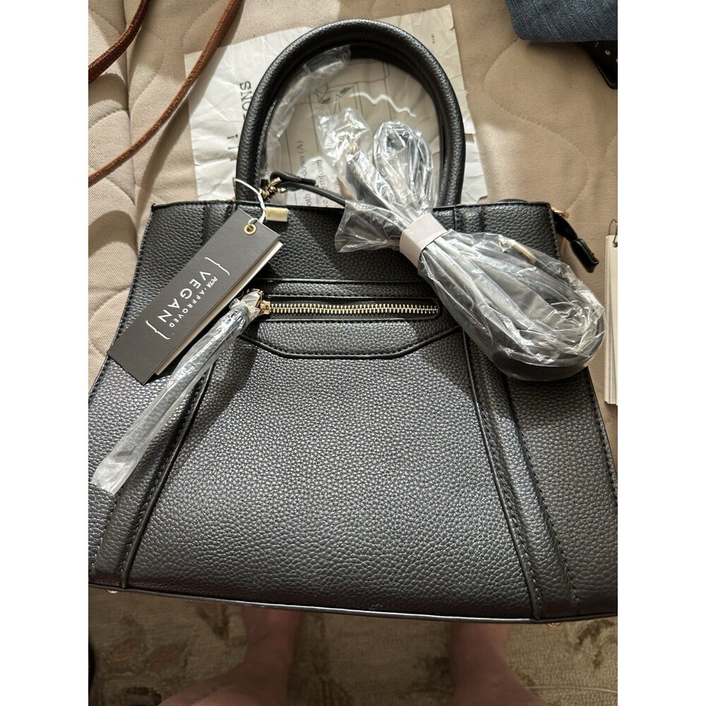 NWT Black Vegan Isabelle Handbag